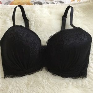 Black lace bra